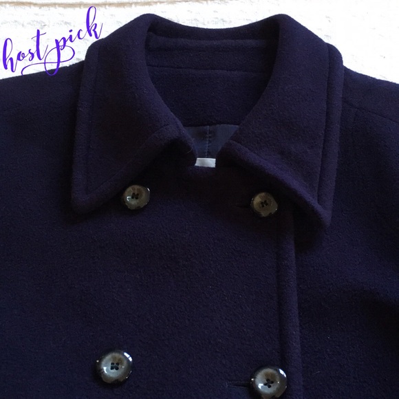 Dana Buchman Jackets & Blazers - DANA BUCHMAN DOUBLE BREASTED RICH PURPLE COAT FIRM